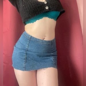 MEDIUM/mini skirt/denim/ forever 21